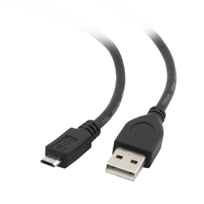 Câble USB vers microUSB Noir - 1,8 m