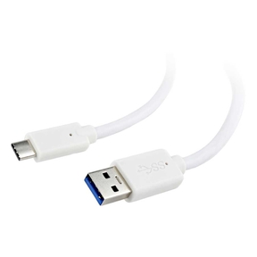 Câble USB 3.0 à Type C Blanc - 3 m