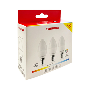 Toshiba LED Vela E14 4.7W Neutre (4000K) (3 Unités)