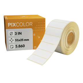 PixColor Industrial Labels 51x25 Thermiques