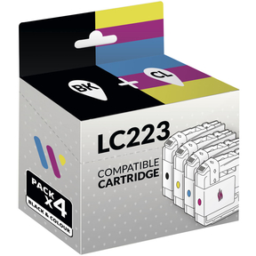 Compatible Brother LC223 Pack de 4 Cartouches d'Encre - Webcartouche