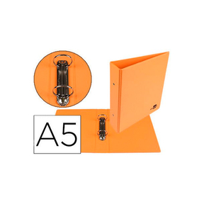 Liderpapel Classeur à anneaux A5 - 2 anneaux (Orange)