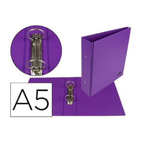 Liderpapel Classeur à anneaux A5 - 2 anneaux (violet)