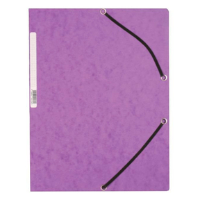 Chemise en carton A4 Q-Connect avec élastiques (violet)