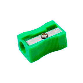 Taille-crayon simple en plastique (vert)